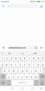 Huawei Mate 10 Lite: SwiftKey im Hochformat
