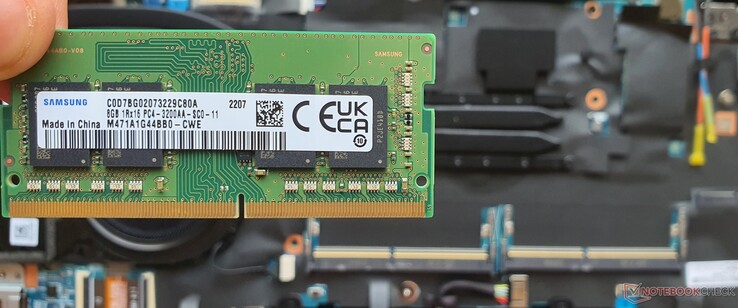 1x 8GB DDR4 3200 RAM-Modul – Single Ranked und in Single-Channel-Konfiguration