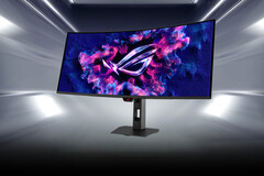 Der Asus ROG Strix OLED XG34WCDMS Gaming-Monitor