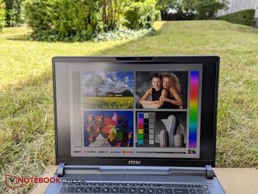 Draußen: Gute Helligkeit, etwas blasses Bild