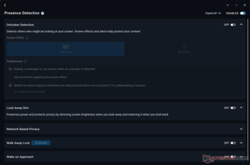 IR Presence Detection für einen freihändigen Login wird unterstützt