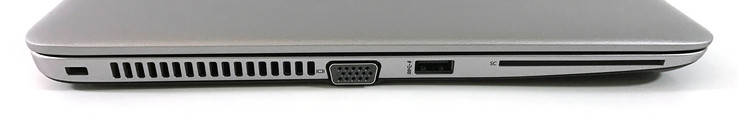 links: Kensington Lock, VGA, USB 3.0, SmartCard-Leser