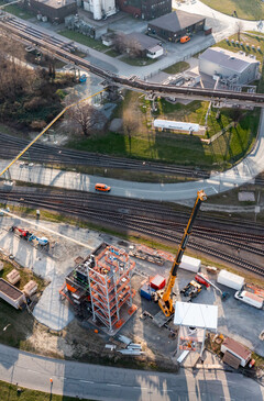 Hoch wird die Anlage ebenfalls. (Quelle: Salzgitter AG)