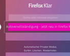 Firefox Klar: Schnellzugriff bei vollem Datenschutz