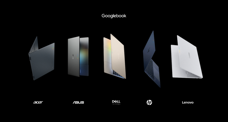 Die zum Launch erhältlichen Googlebooks