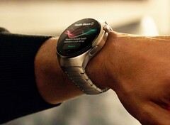 Die Huawei Watch 4 wird gegen Aufpreis mit einem Titanarmband angeboten. (Bild: Huawei)