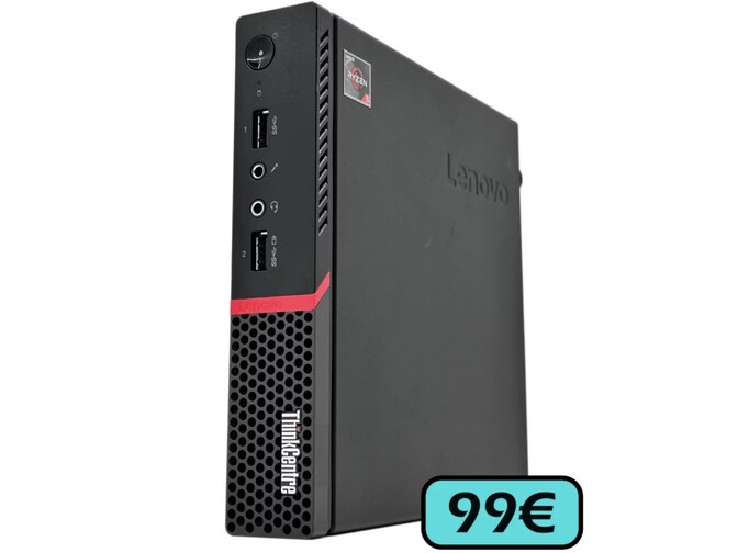 Mini-PC mit AMD Ryzen 5 für 99 Euro: Lenovo ThinkCentre M715q Tiny