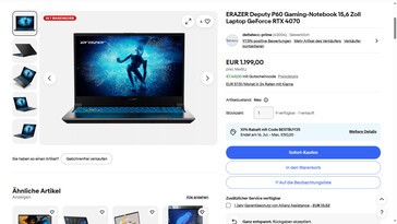 Ein eBay-Gutschein senkt den Preis auf 1.149 Euro.