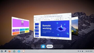Spatial Window Switcher mit Alt+Tab bzw. Super+Tab (Bild: Zorin).