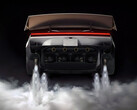 Die Schubdüsen des Tesla Roadster 2 im Einsatz.