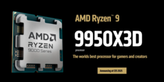 Der Ryzen 9 9950X3D und Ryzen 9 9900X3D sind bei Geekbench aufgetaucht (Bildquelle: AMD)