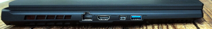 Links: 2.5-Gbit-LAN, HDMI, DisplayPort, USB-A (5 Gbit/s)