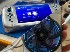 Die PS4 Portable V2 mit dem GTX 750 Lüfter an der Rückseite
