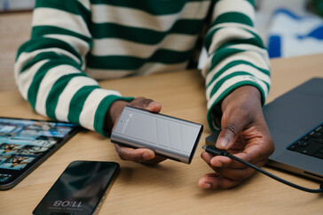 Ein USB Typ C-Anschluss ist vorhanden (Bildquelle: Verbatim)