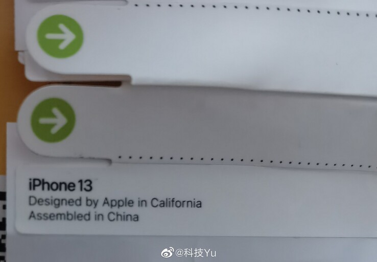 Laut einem chinesischen Leaker sollen diese Sticker die Bezeichnung der iPhone 13-Generation bestätigen.