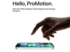 Entwickler können Animationen in ihren iOS-Apps aktuell nicht mit den vollen 120Hz des iPhone 13 ProMotion Displays darstellen lassen (Bild: Apple)