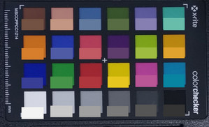 ColorChecker: In der unteren Hälfte eines jeden Feldes wird die Referenzfarbe dargestellt