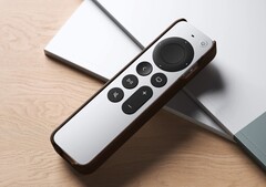 Das Nomad Leather Cover erweitert die Apple TV Siri Remote um einen AirTag. (Bild: Nomad)