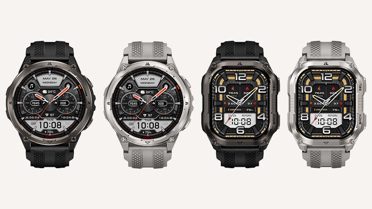 Beide Smartwatches gibt es jeweils in Silber und Schwarz