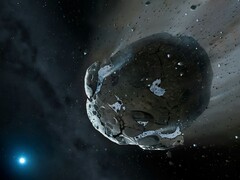 Illustration eines Asteroiden