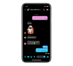 Messenger 4 soll auch einen Dark Mode bekommen, dieser ist allerdings noch nicht fertig. (Bild: Facebook)