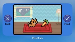 Pixel Pals erlauben es in Version 2.0, vom Homescreen aus mit den Haustieren zu interagieren. (Bild: Christian Selig)