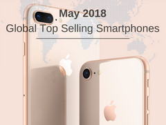 Apple iPhone 8 und Samsung Galaxy S9 Plus im Mai die Topseller.