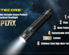 Die Funktionen der P17iX von Nitecore gleichen der P27iX, nur der Kopf ist kleiner.