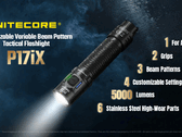 Die Funktionen der P17iX von Nitecore gleichen der P27iX, nur der Kopf ist kleiner.