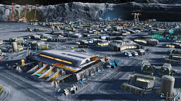 Stadt auf dem Mond in Anno 2205