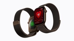 Apple Watch mit eingeschaltetem Display am Handgelenk