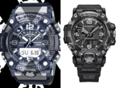 Es wird erwartet, dass die geleakte Casio G-Shock Mudmaster GG-B100X (links) und die höherwertige G-Shock GWG-2000 (rechts) zahlreiche Funktionen gemeinsam haben. (Bildquelle: @geesgshock auf Instagram / Casio)