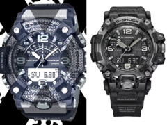 Es wird erwartet, dass die geleakte Casio G-Shock Mudmaster GG-B100X (links) und die höherwertige G-Shock GWG-2000 (rechts) zahlreiche Funktionen gemeinsam haben. (Bildquelle: @geesgshock auf Instagram / Casio)