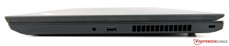 Rechts: 3,5-mm-Audio, USB 3.1 Typ-A, Vorrichtung für Sicherheitsschloss