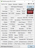 Lenovo Ideapad Flex 5 GPU-Z GPU-Info-Tab