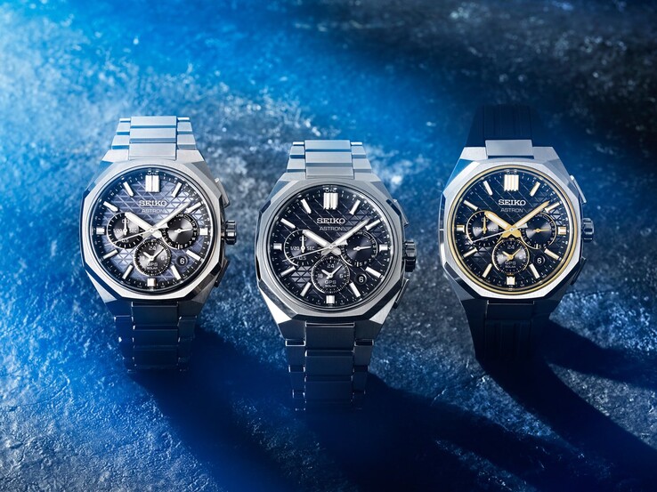 Von links nach rechts: Seiko HAB001 “Nebula Grey,” HAB002 “Astral Onyx,” und HAB003 “Celestial Gold”