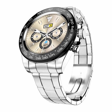 Angeboten wird die Smartwatch auch in einer Version mit schwarzem Lünette...