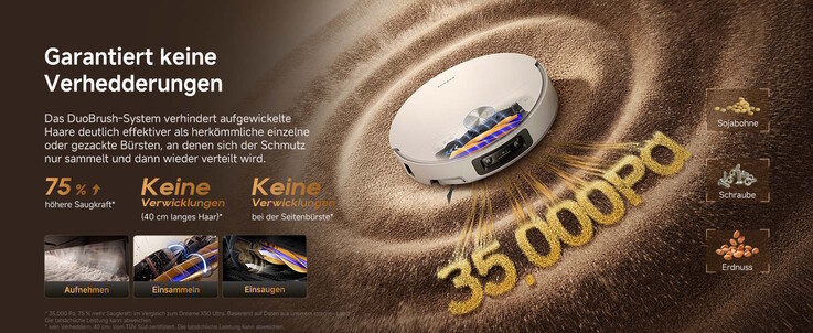 Geworben wird mit einer hohen Saugleistung