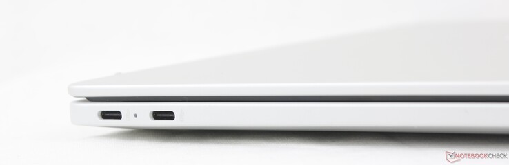 Links: 2x USB-C mit DisplayPort 1.4a + Power Delivery (10 Gbps)