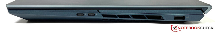 Rechts: 2x USB-C mit Thunderbolt 3, USB-A 3.2 Gen.1