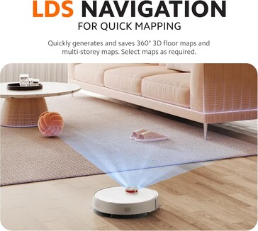 Navigiert wird mittels Laser (Bildquelle: Xiaomi)