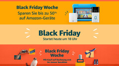 Black Friday bei Amazon ab 18.00 Uhr, Angebote fürs Cyber Monday-Wochenende.