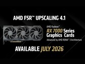 Ein Screenshot von AMDs FSR-4.1-INT8-Ankündigung für RX-7000-GPUs.