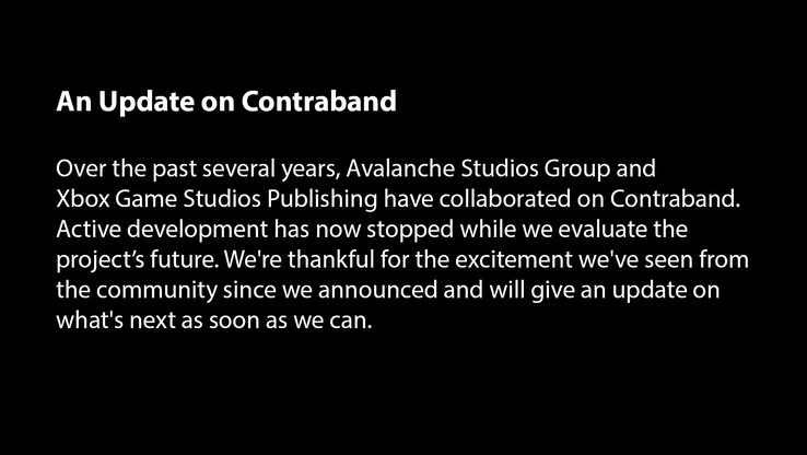 Pressemitteilung von Avalanche Studios. (Bildquelle: Avalanche Studios)