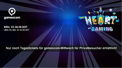 gamescom 2017 | Privatbesucher: Nur noch Tagestickets für Mittwoch