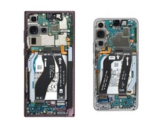 Die Samsung Galaxy S22-Serie ist vergleichsweise schwierig zu reparieren, mit einer iFixit-Reparatur-Wertung von 3 aus 10 Punkten. (Bild: iFixit)