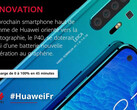 Huawei Frankreich twitterte über den Graphen-Akku des P40 und löschte den Tweet anschließend wieder.