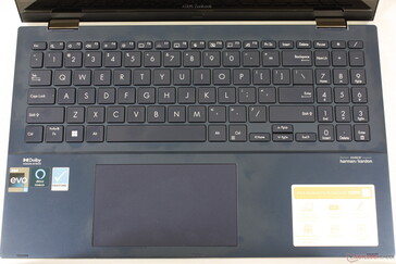 Das Tastenlayout ist mit dem des älteren Zenbook Flip 15 UX563FD identisch.