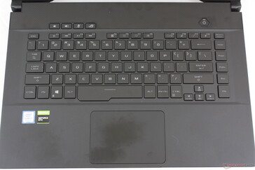 Das Layout ist mit den Tastaturen des GA502 und GX502 ident