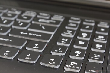 Die Tasten des Ziffernblocks sind verglichen mit den QWERTZ- und Pfeiltasten kleiner